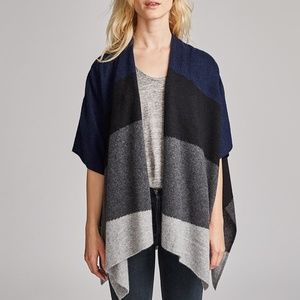 WHITE AND WARREN LANDSCAPE INTARSIA CASHMERE WRAP